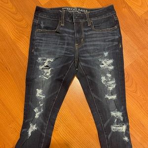 American Eagle dark wash ripped Jeans / Jeggings